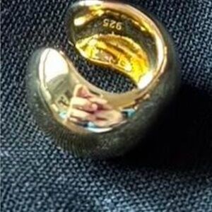 Gold and Silver Chunky Ring